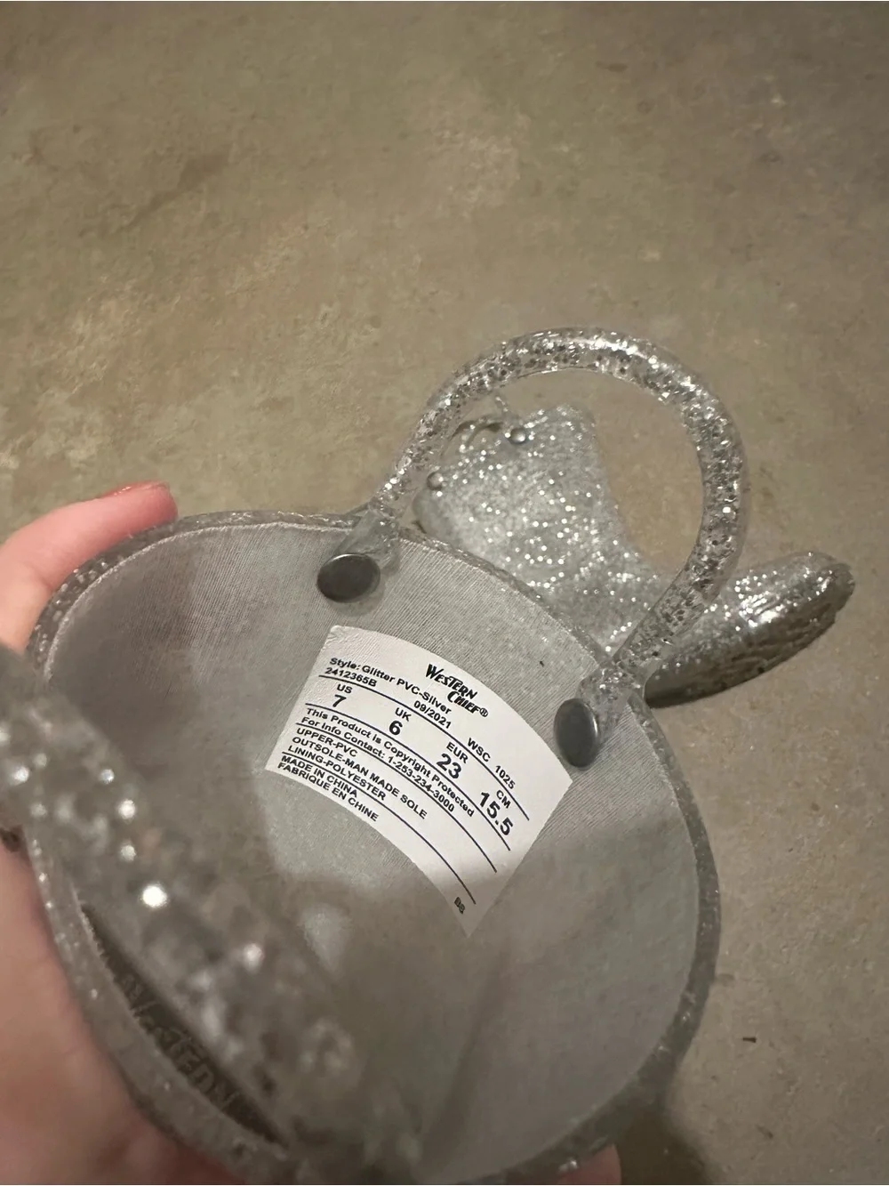 Western Chief sparkling silver